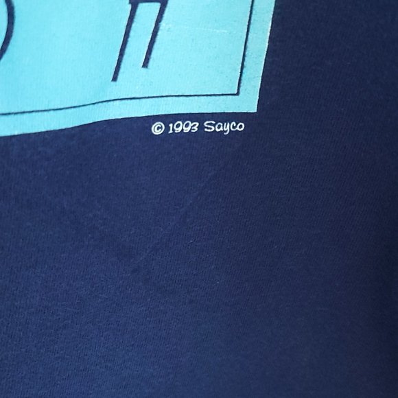 Vintage Florida Graphic T-Shirt Men's XL Navy Blue Hanes Beefy T Distressed - Picture 4 of 12